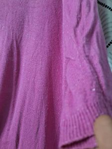Pink Open Front Cardigan