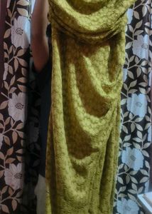 Olive Green Dress Material