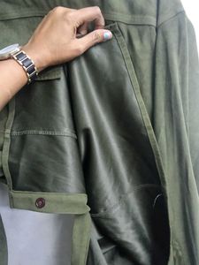 Harve Bernard Green Button-Up Shirt