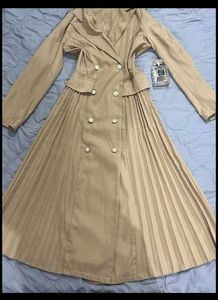 Chic Beige Blazer Dress