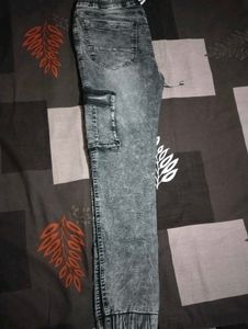 Stylish Gray Cargo Joggers