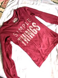 Burgundy Graphic Tee