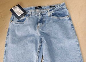 Highlander Light Wash Denim Jeans, 34 Size