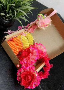 Pair Of Beautiful Hair Rubber Bands