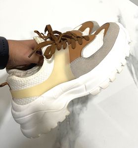 White Chunky Platform Sneakers👟🤎