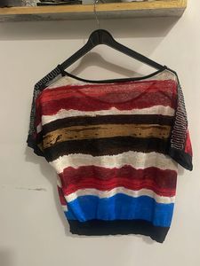 Striped Short Sleeve Top