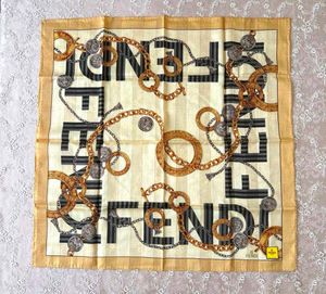 Vintage Fendi Silk Scarf/Bandana/Handkerchief