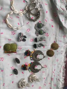 10 Oxidised Earrings