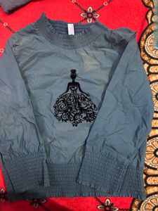 Cute Graphic Print Top