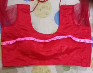 red colour soft net saree