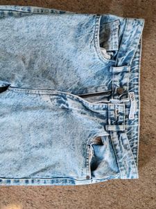 Zara Blue Wide Leg Jeans