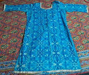 Stylish Blue Tie-Dye Kurta