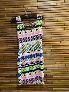 Funky Pattern Mini Dress