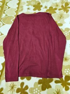 Maroon Long Sleeve T-Shirt
