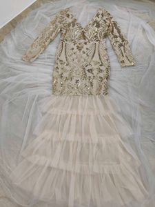 New Urbanic Sequin &amp; Tulle Mermaid Gown