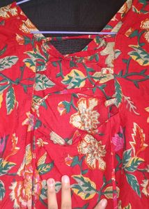 Straight Kurti With Bell Sleeve