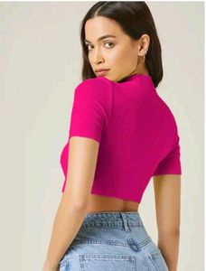 Pink Crop Top