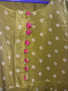 Elegant Mustard Kurta
