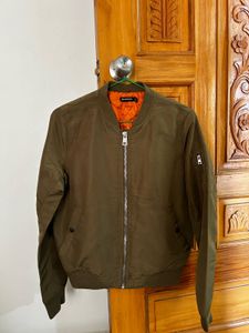 Olive Green Bomber Jacket