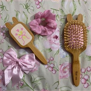 Coquette Hair Brush Pink 🎀🌷