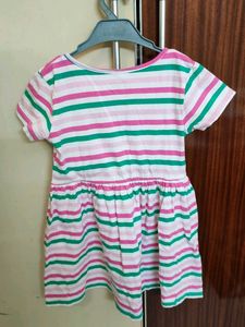 Fame Forever Striped Frock For Girls