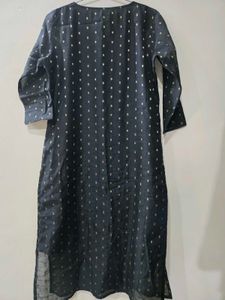 Black Chanderi Kurta
