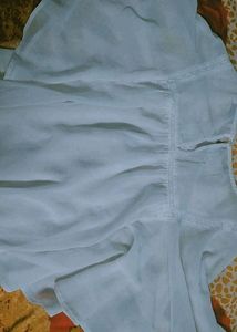 White Butterfly Embroidery Top