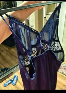 Silky Blue Nightgown