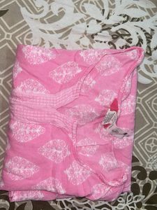 Pink Print Tunic Top