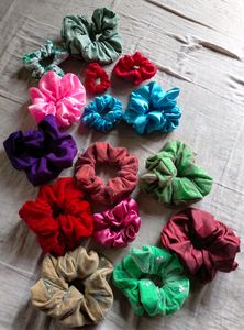 Scrunchies Of Different Colours