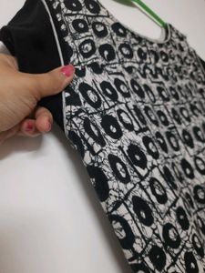 Long Summer Dress Printed Cotton Top College Wear