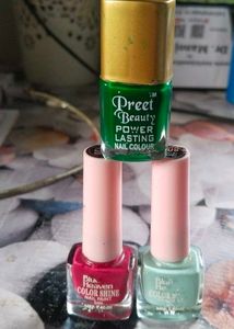 Set of 3 Vintage Nail Polishes