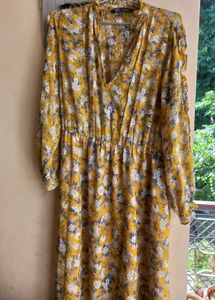 Zara Floral Print Midi Dress