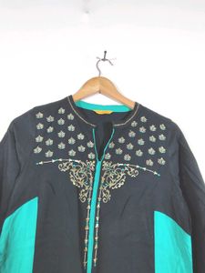 Black, Sea Green Kurta