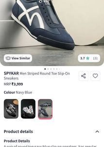 SPYKAR Men Striped Round Toe Slip-OnSneakers