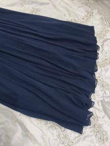 Elegant Navy Beaded Gown