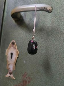 Cute Cat Phone Charm 🖤🐈‍⬛ ✨