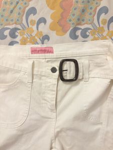 Marks &amp; Spencer White Flare Leg Jeans