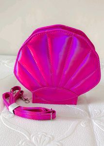 Cute Holographic Pinteresty Shell Sling Bag
