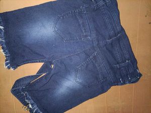 Denim Overalls Shorts