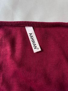 Maroon Full Sleeves Top