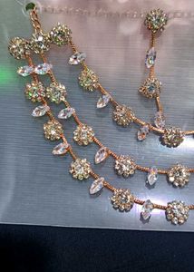 Ad Necklace Set With Small Earrings