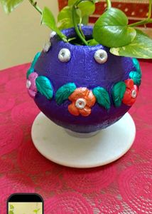 Hand Made Cement Planter Vase