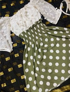 Olive Polka Dot Dress