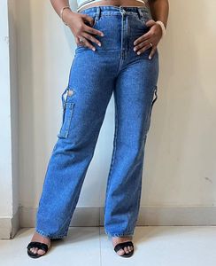 Stylish Straight Fit Side Pocket Jeans