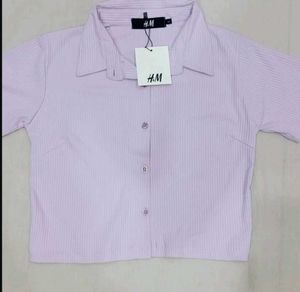 H&M Cropped Shirt
