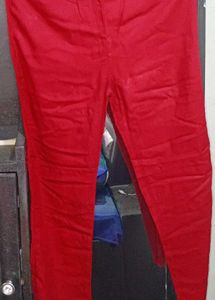Women maroon solid Cords Set