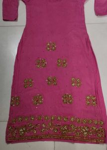 Pink Embroidered Salwar Kameez