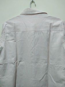 Auburn Hill Peachy Orange Silver Strip Formal Shir