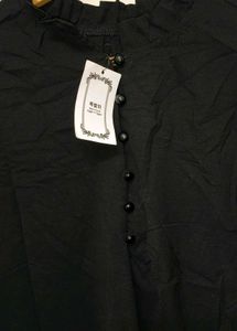 Trendy New Black Cotton Top For Women